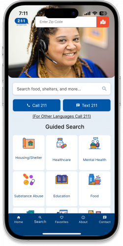 211 Mobile App Development for Searching local resources